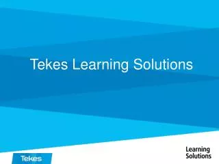 Tekes Learning Solutions