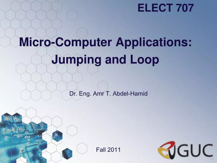 micro computer applications jumping and loop