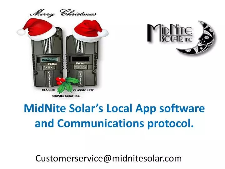 midnite solar s local app software and communications protocol