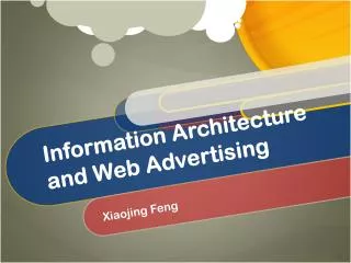 Information Architecture and Web Advertising