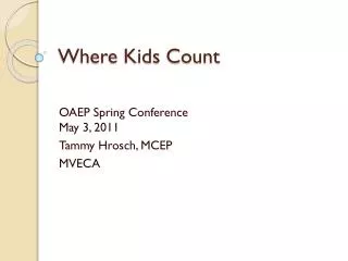 Where Kids Count