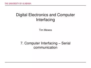 Digital Electronics and Computer Interfacing
