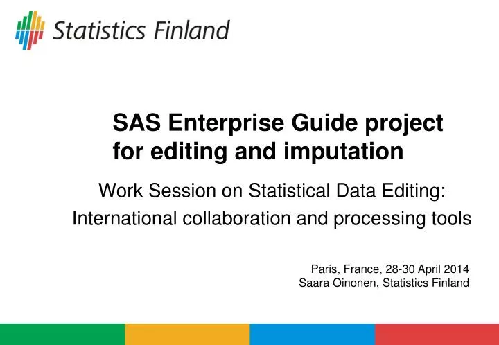 sas enterprise guide project for editing and imputation