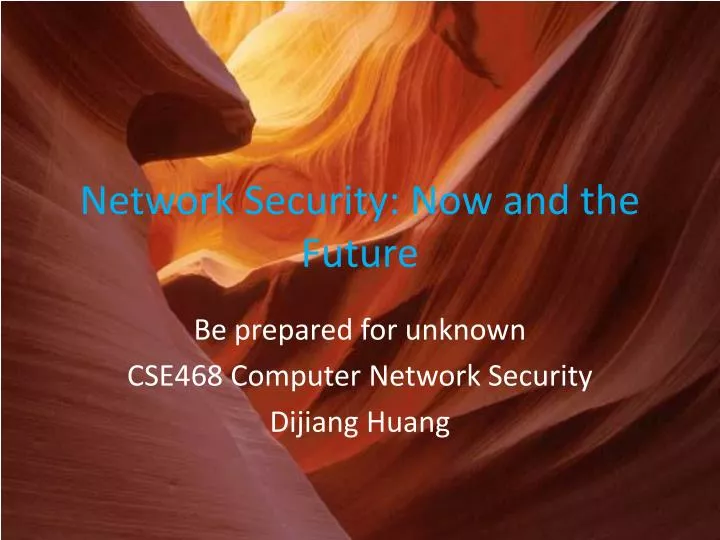 network security now and the future
