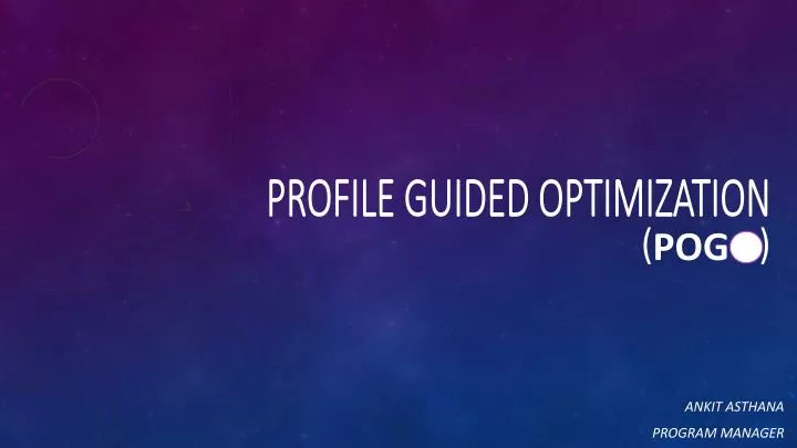 profile guided optimization