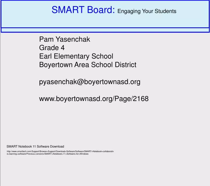 PPT - SMART Board: Engaging Your Students PowerPoint Presentation, free  download - ID:1576719
