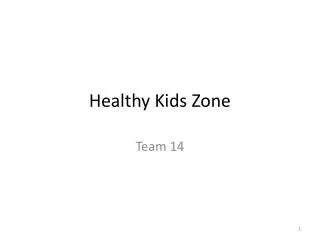 Healthy Kids Zone