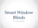 Smart Window Blinds - slide 1