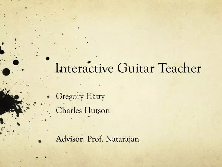 interactive guitar teacher