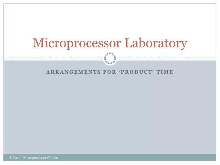 microprocessor laboratory