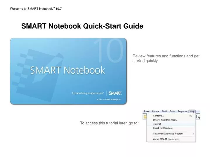PPT - Welcome to SMART Notebook TM 10.7 PowerPoint Presentation, free  download - ID:1576763