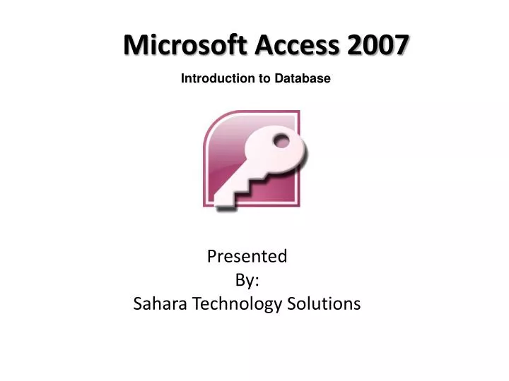 microsoft access 2007
