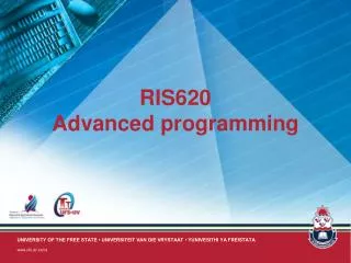 RIS620 Advanced programming