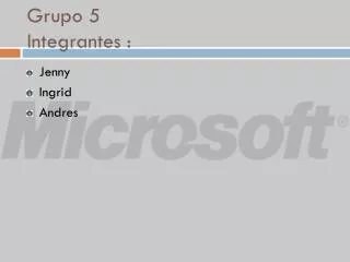 grupo 5 integrantes
