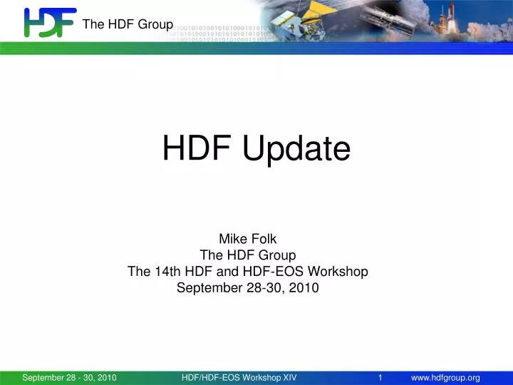 hdf update