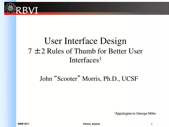 user interface design 7 2 rules of thumb for better user interfaces 1