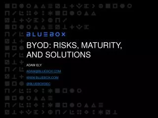 BYOD : Risks , Maturity, and Solutions