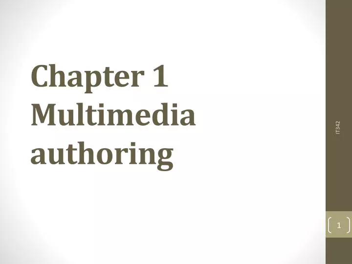 chapter 1 multimedia authoring