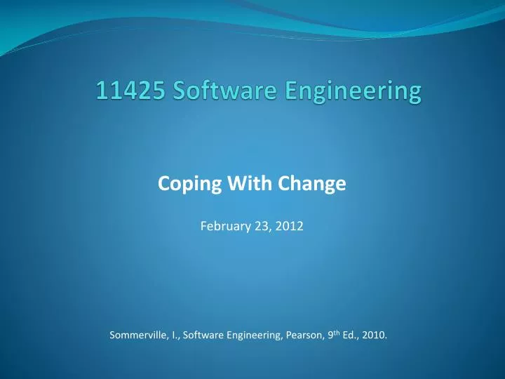 11425 software engineering