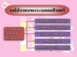 องค์ประกอบของระบบคอมพิวเตอร์ - slide 1