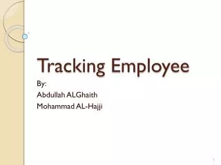 Tracking Employee