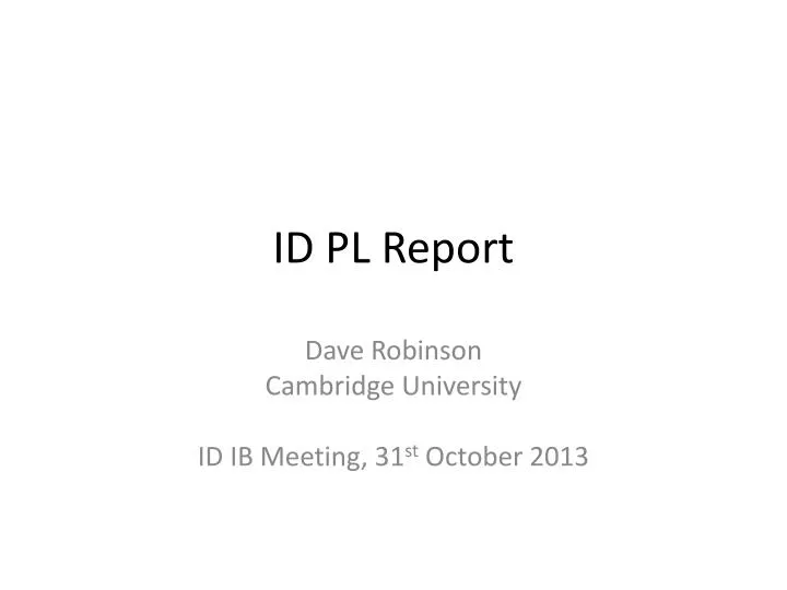 id pl report