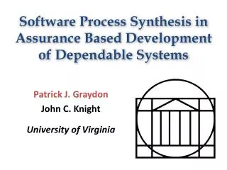 Software Process Synthesis in Assurance Based Development of Dependable Systems