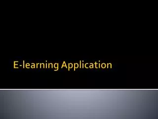 E-learning Application