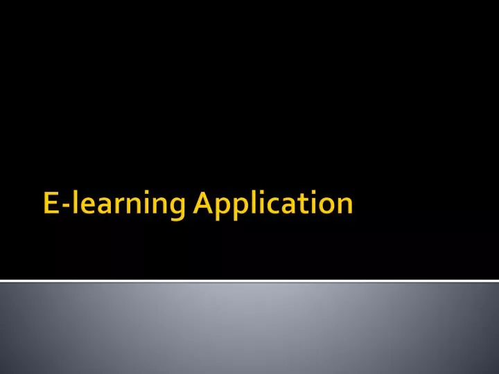 e learning application