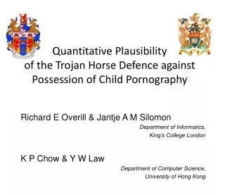 Quantitative Plausibility of the Trojan Horse Defence against Possession of Child Pornography