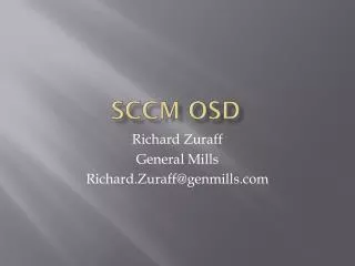 SCCM OSD