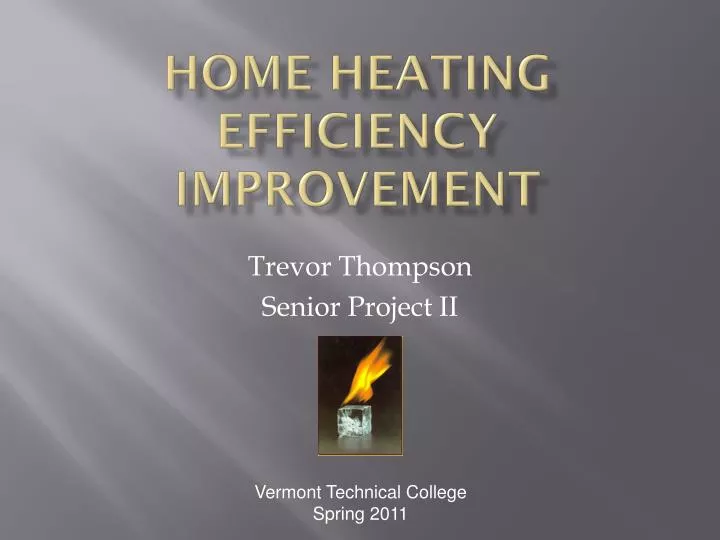 home heating efficiency improvement