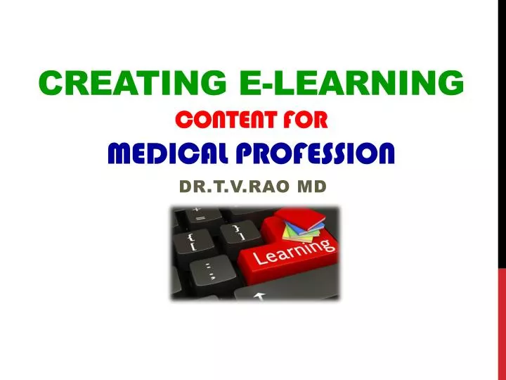 creating e learning content for medical profession