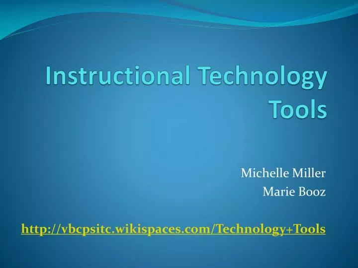 instructional technology tools