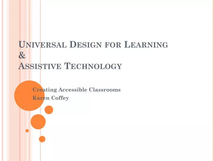 universal design for learning assistive technology