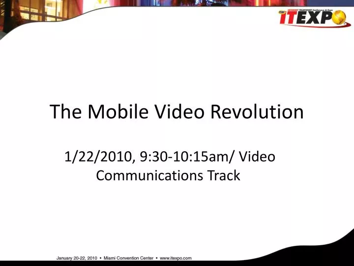 the mobile video revolution