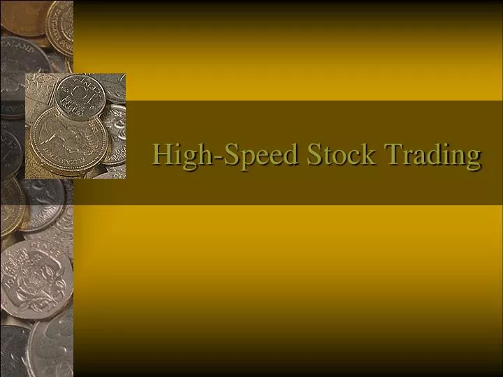 high speed stock trading