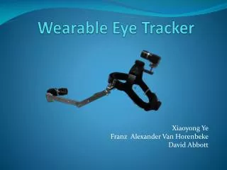 Wearable Eye Tracker