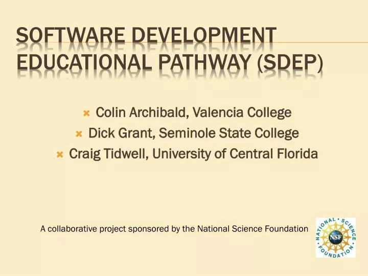 software development educational pathway sdep