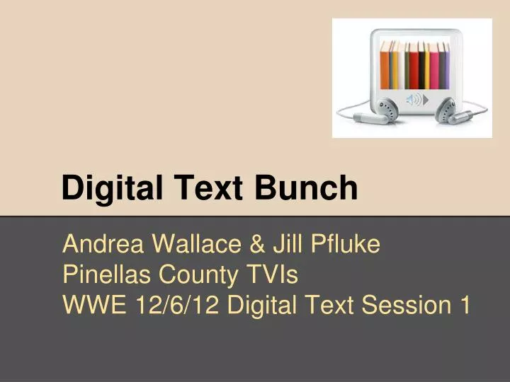 digital text bunch