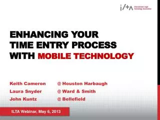 Enhancing Your Time Entry Process With Mobile Technology