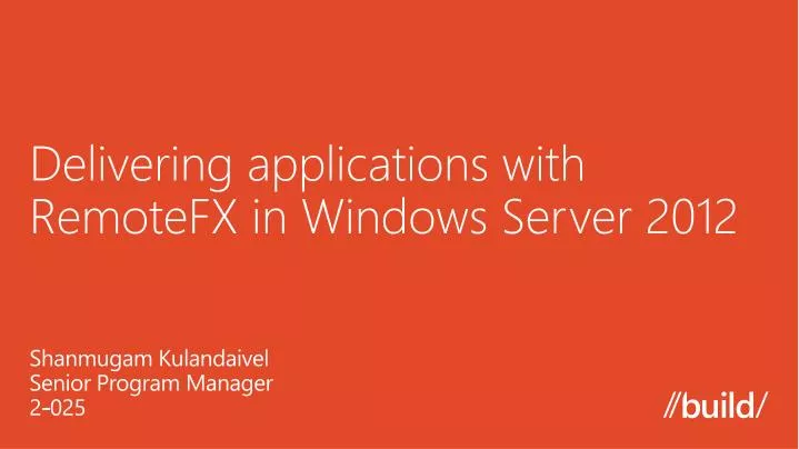 delivering applications with remotefx in windows server 2012