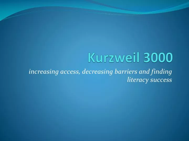 kurzweil 3000