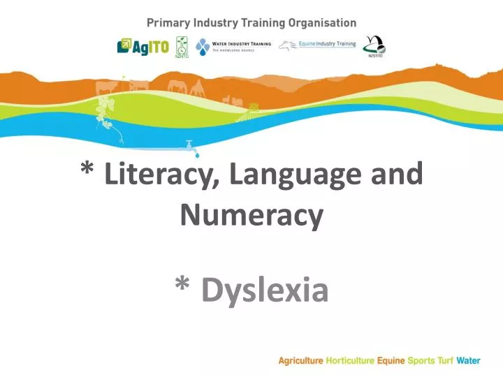literacy language and numeracy