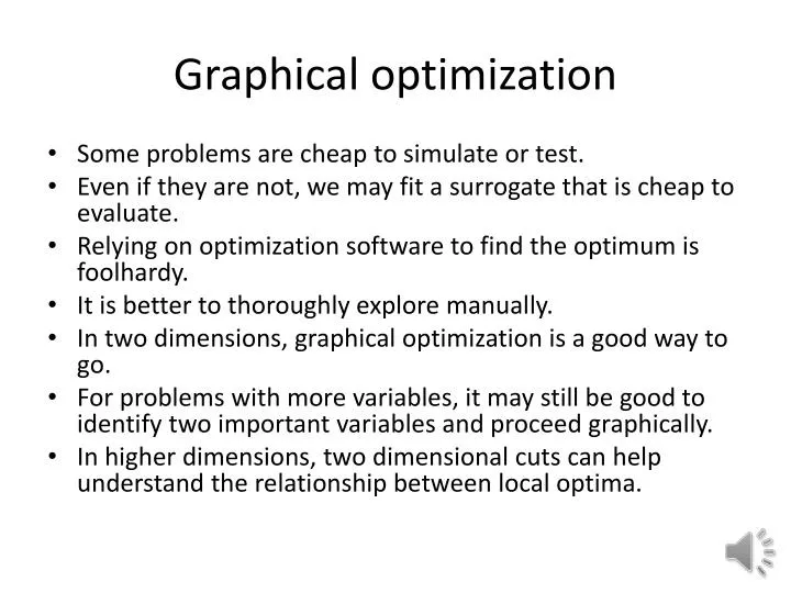 graphical optimization
