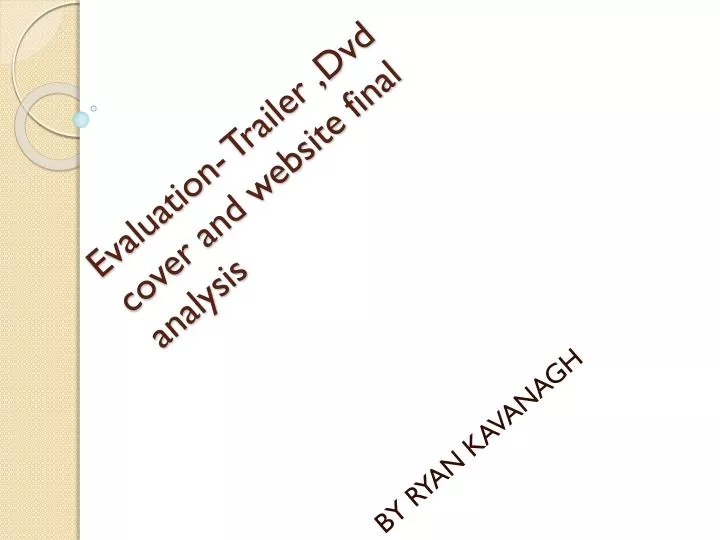 evaluation trailer dvd cover and website final analysis