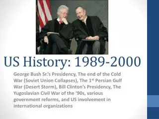 US History: 1989-2000