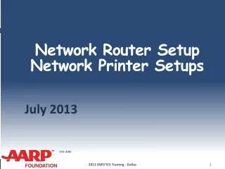 Network Router Setup Network Printer Setups
