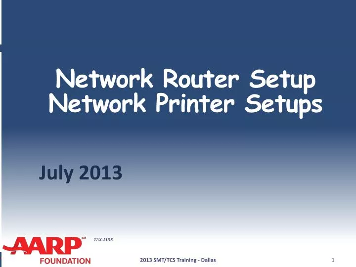 network router setup network printer setups