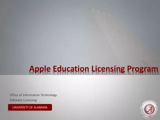 Apple Education Licensing Program